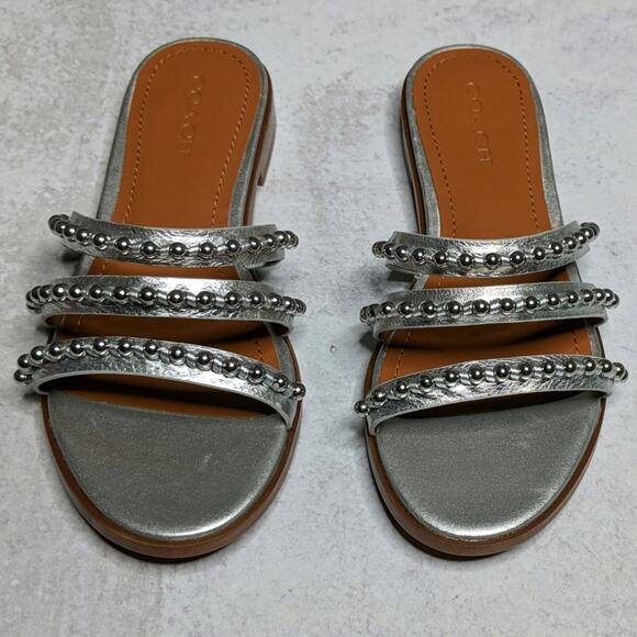 Coach Isa Studded Slide Sandal - Size 8B - NWOB - Picture 2 of 8